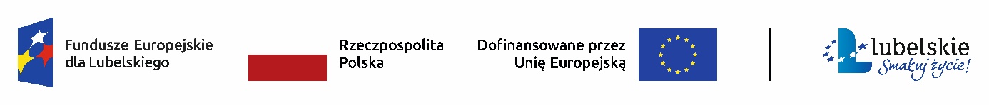Fundusze Europejskie dla Lubelskiego, Rzeczpospolita Polska, Dofinansowane przez Unię Europejską oraz Lubelskie — Smakuj życie!